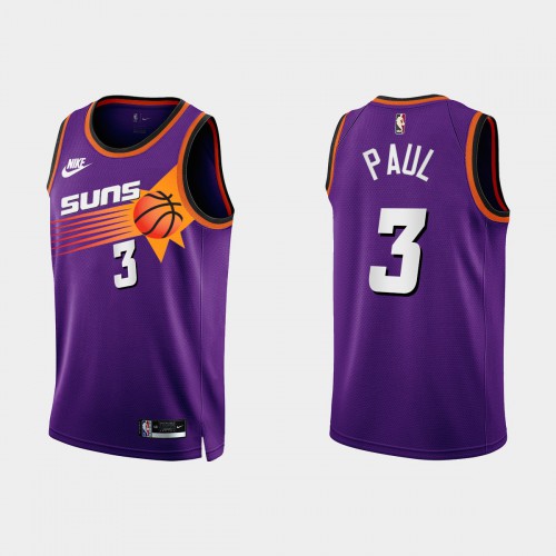 Phoenix Phoenix Suns #3 Chris Paul Purple Mens 2022-23 Classic Edition Jersey Mens