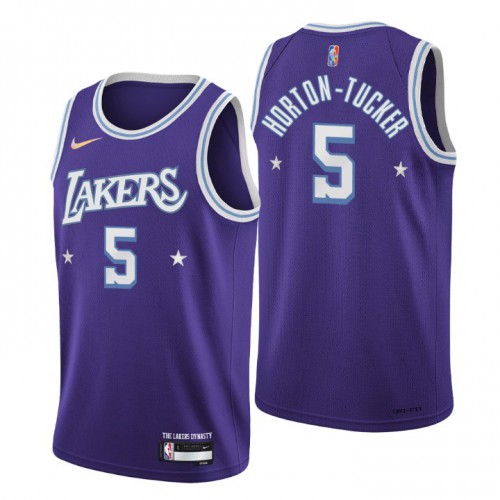 Los Angeles Los Angeles Lakers #5 Talen Horton-Tucker Mens Purple 2021/22 Swingman Jersey - City Edition Mens