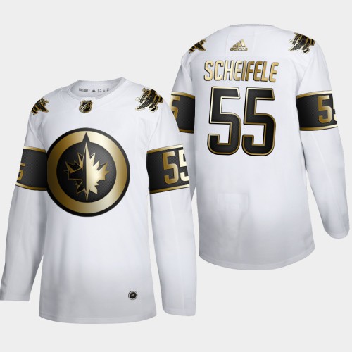 Winnipeg Winnipeg Jets #55 Mark Scheifele Men's Adidas White Golden Edition Limited Stitched Jersey Men's