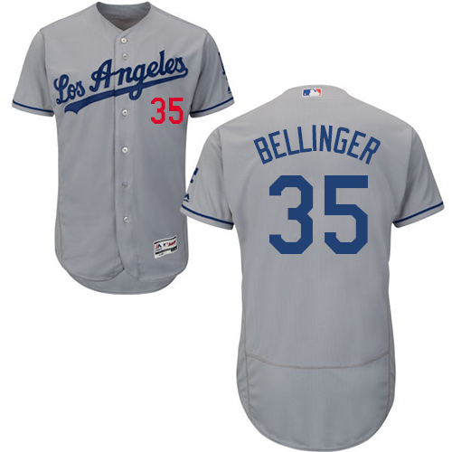 Los Angeles Dodgers #35 Cody Bellinger Grey Flexbase Authentic Collection Stitched Jersey Men's