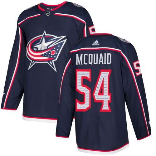 Adidas Columbus Blue Jackets #54 Adam McQuaid Navy Blue Home Authentic Stitched Jersey Men's