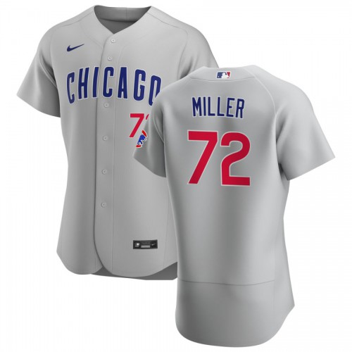 Chicago Chicago Cubs #72 Tyson Miller Men's Gray Road 2020 Authentic Team Jersey Men's