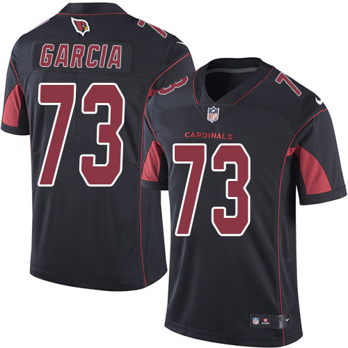Arizona Cardinals #73 Max Garcia Black Men's Stitched Limited Rush Jersey Men's