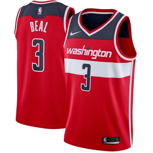 Washington Wizards #3 Bradley Beal Red Youth Swingman Icon Edition Jersey Youth