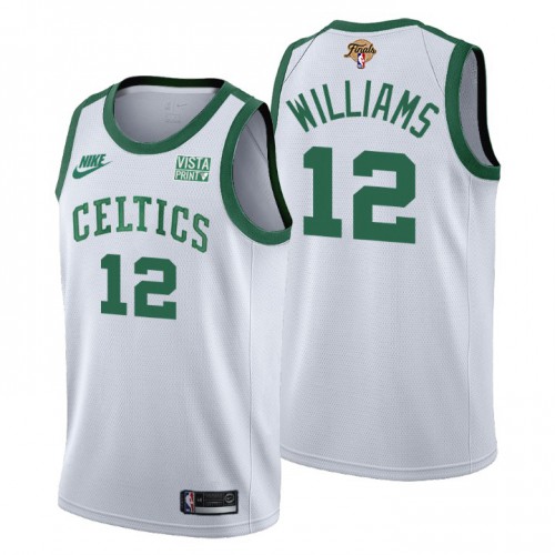 Boston Boston Celtics #12 Grant Williams Releases Classic Edition Womens 2022 Finals 75th Anniversary Jersey White Womens