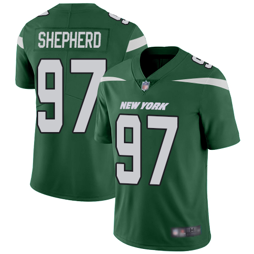 New York Jets #97 Nathan Shepherd Green Team Color Men's Stitched Vapor Untouchable Limited Jersey Men's