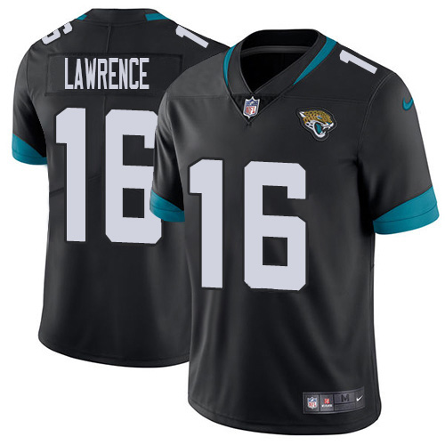Jaguars #16 Trevor Lawrence Black Team Color Men's Stitched Vapor Untouchable Limited Jersey