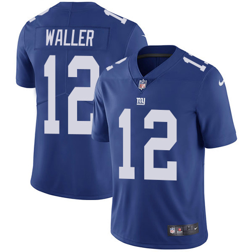 Giants #12 Darren Waller Royal Blue Team Color Men's Stitched Vapor Untouchable Limited Jersey