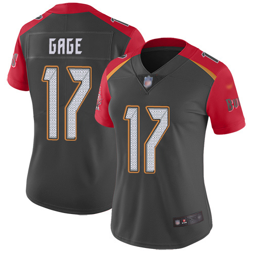 Buccaneers #17 Russell Gage Gray Women's Stitched Limited Inverted Legend Jersey