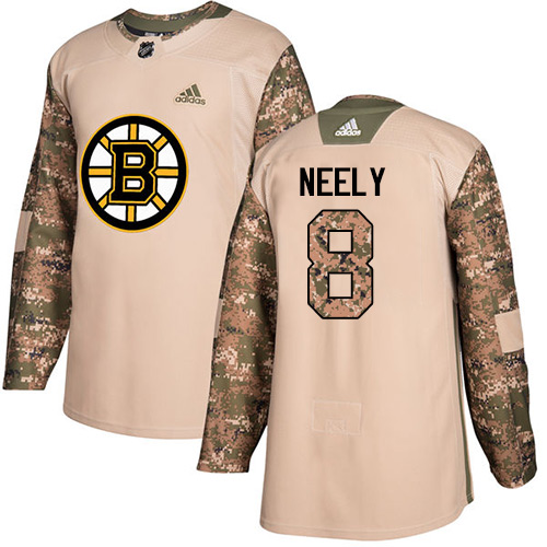Adidas Boston Bruins #8 Cam Neely Camo Authentic 2017 Veterans Day Youth Stitched Jersey Youth