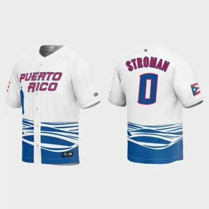 Marcus Stroman Puerto Rico Baseball 2023 World Baseball Classic Jersey – White