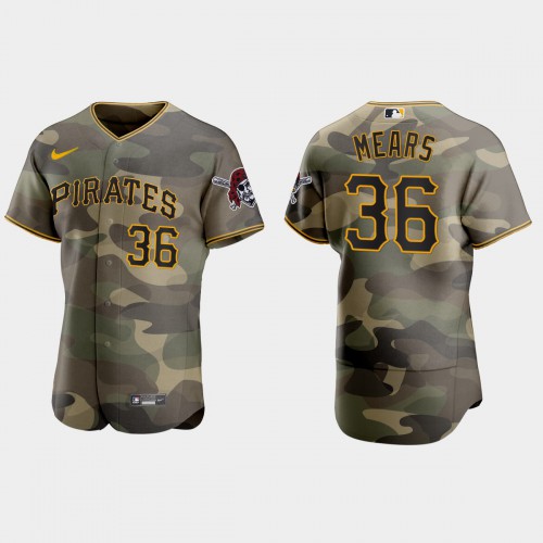 Pittsburgh Pittsburgh Pirates #36 Nick Mears Men's 2021 Armed Forces Day Authentic Jersey -Camo Men's
