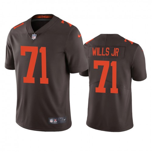 Cleveland Cleveland Browns #71 Jedrick Wills Men's Brown 2020 Draft Alternate Vapor Limited Jersey Men's