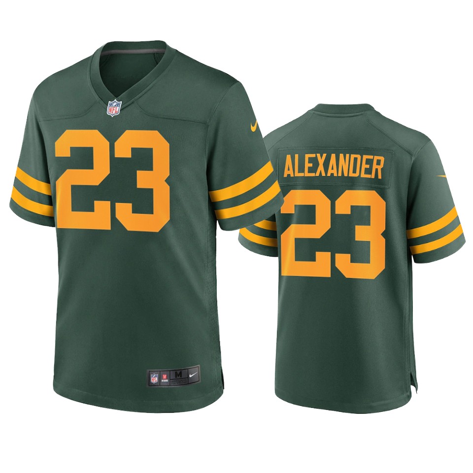 Green Bay Packers #23 Jaire Alexander Men's Alternate Game Player Jersey - Green