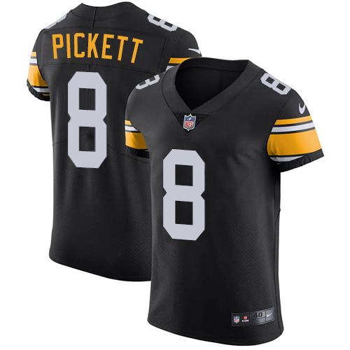Steelers #8 Kenny Pickett Black Alternate Men's Stitched New Elite Jersey