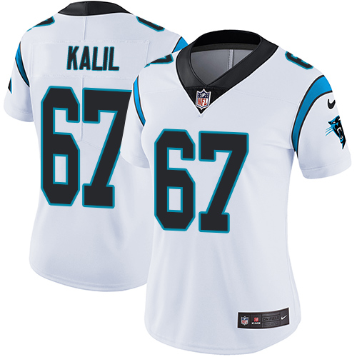 Carolina Panthers #67 Ryan Kalil White Women's Stitched Vapor Untouchable Limited Jersey Womens