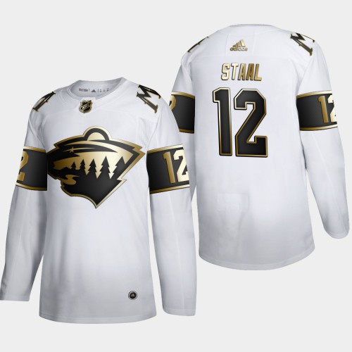 Minnesota Minnesota Wild #12 Eric Staal Men's Adidas White Golden Edition Limited Stitched Jersey Men's