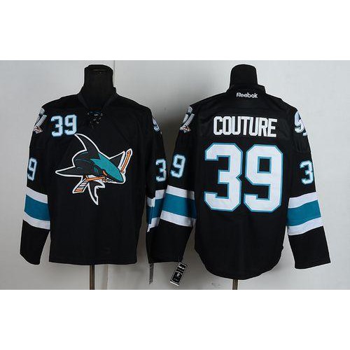 San Jose Sharks #39 Logan Couture Black Stitched Jersey Men's