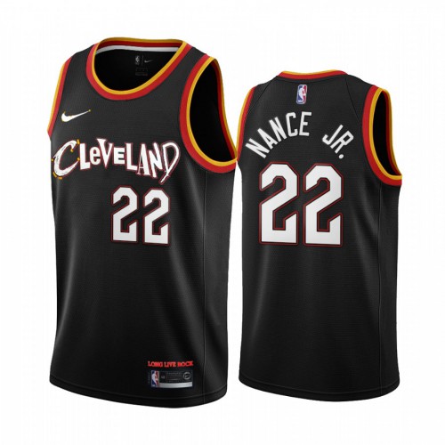 Cleveland Cavaliers #22 Larry Nance Jr. Black Youth Swingman 2020-21 City Edition Jersey Youth