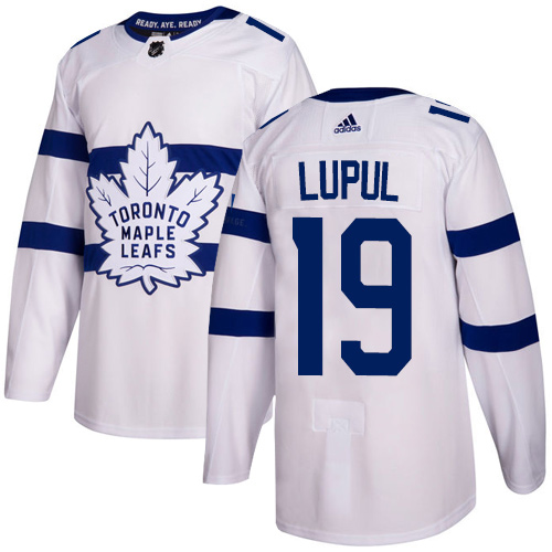 Adidas Maple Toronto Maple Leafs #19 Joffrey Lupul White Authentic 2018 Stadium Series Stitched Jersey Men's