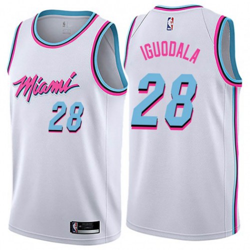 Miami Heat #28 Andre Iguodala White Womens Swingman City Edition Jersey Womens