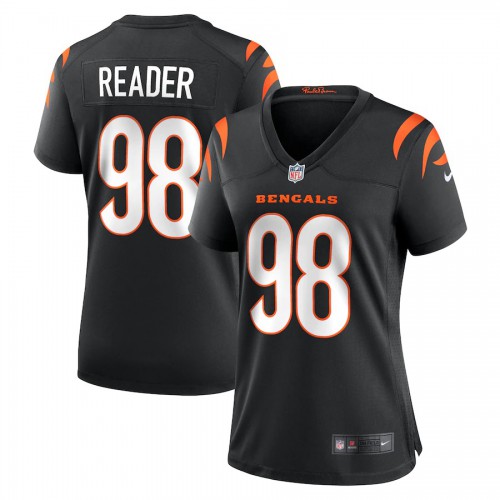 Cincinnati Cincinnati Bengals #98 D.J. Reader Black Women's Game Jersey Womens