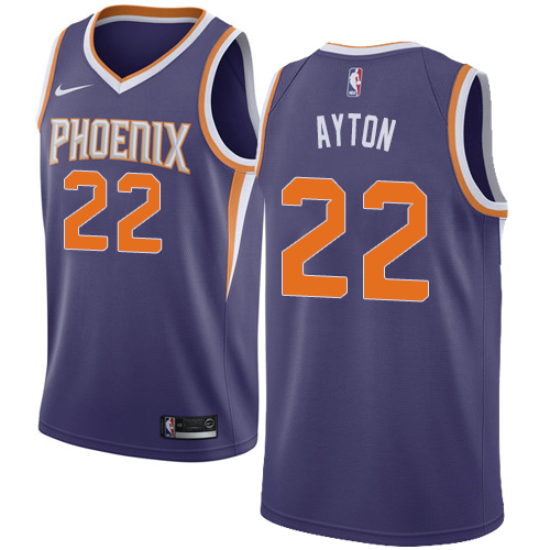 Phoenix Suns #22 Deandre Ayton Purple Womens Swingman Icon Edition Jersey Womens