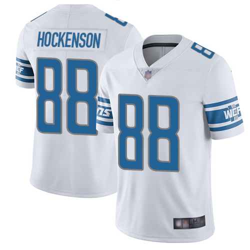 Detroit Lions #88 T.J. Hockenson White Men's Stitched Vapor Untouchable Limited Jersey Men's
