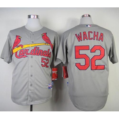 St.Louis Cardinals #52 Michael Wacha Grey Cool Base Stitched Jersey Men's