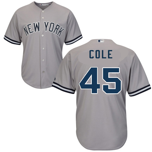 New York Yankees #45 Gerrit Cole Grey New Cool Base Stitched Jersey Men's