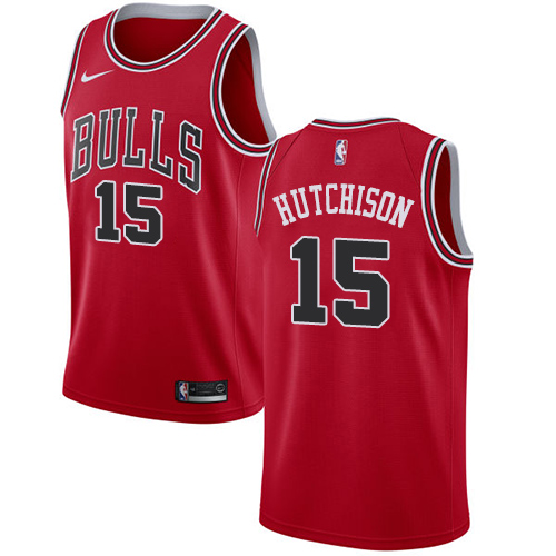 Chicago Bulls #15 Chandler Hutchison Red Youth Swingman Icon Edition Jersey Youth