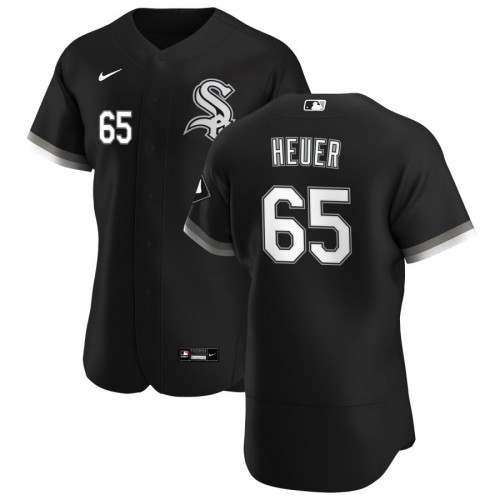 Chicago Chicago White Sox #65 Codi Heuer Men's Black Alternate 2020 Authentic Player Jersey Men's
