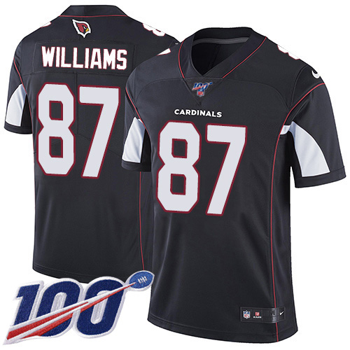 Arizona Cardinals #87 Maxx Williams Black Alternate Men's Stitched 100th Season Vapor Limited Jersey Men's
