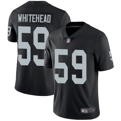 Las Vegas Raiders #59 Tahir Whitehead Black Team Color Men's Stitched Vapor Untouchable Limited Jersey Men's