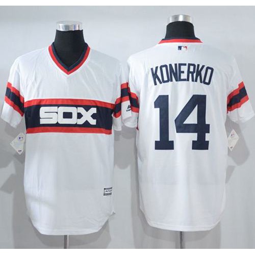 Chicago White Sox #14 Paul Konerko White New Cool Base Alternate Home Stitched Jersey Men's