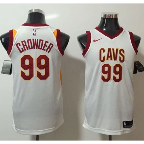 Cleveland Cavaliers #99 Jae Crowder White Swingman Association Edition Jersey Mens