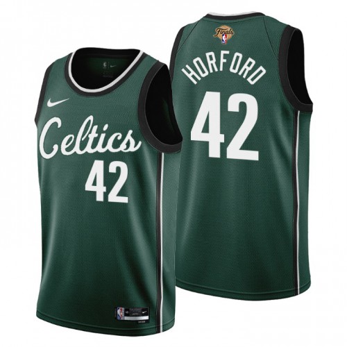 Boston Celtics #42 Al Horford Mens 2022 Finals City Edition Jersey - Cherry Blossom Green Mens