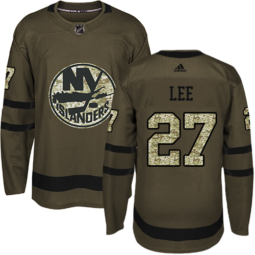 Adidas New York Islanders #27 Anders Lee Green Salute to Service Stitched Jersey Men's