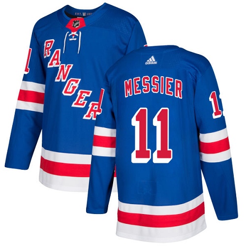 Adidas New York Rangers #11 Mark Messier Royal Blue Home Authentic Stitched Jersey Men's