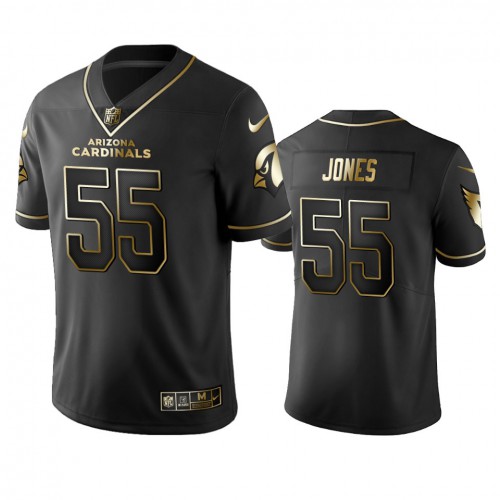 Arizona Cardinals #55 Chandler Jones Men's Stitched Vapor Untouchable Limited Black Golden Jersey Men's