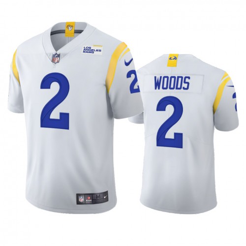 Los Angeles Los Angeles Rams #2 Robert Woods Men's 2021 Vapor Limited Jersey - White Men's