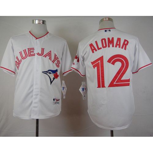 Toronto Blue Jays #12 Roberto Alomar White 2015 Canada Day Stitched Jersey Men's