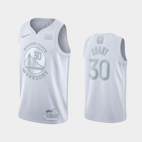 Golden State Golden State Warriors #30 Stephen Curry Mens White MVP Limited Jersey Mens