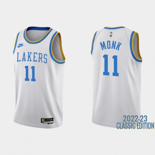 Los Angeles Los Angeles Lakers #11 Malik Monk White Mens 2022-23 Classic Edition Jersey Mens