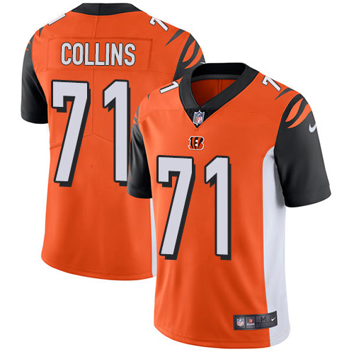 Bengals #71 La'el Collins Orange Alternate Men's Stitched Vapor Untouchable Limited Jersey