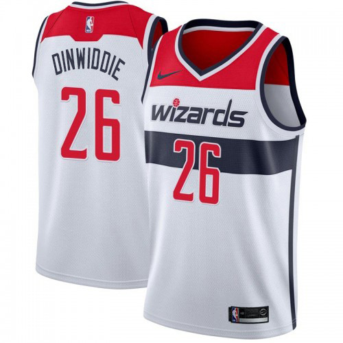 Washington Wizards #26 Spencer Dinwiddie Womens White Association Edition Swingman Jersey Womens