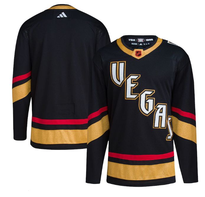 Vegas Golden Knights Blank Men's Adidas Reverse Retro 2.0 Authentic Player Jersey - Black