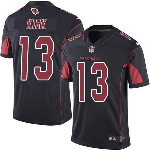 Arizona Cardinals #13 Christian Kirk Black Men's Stitched Limited Rush Jersey Men's
