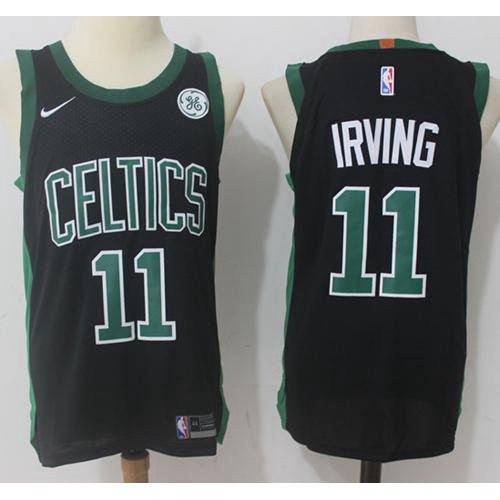 Boston Celtics #11 Kyrie Irving Black Youth Swingman Statement Edition Jersey Youth