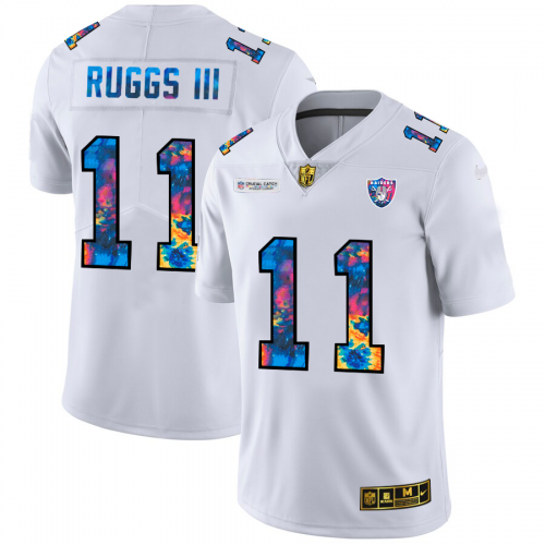 Las Vegas Las Vegas Raiders #11 Henry Ruggs III Men's White Multi-Color 2020 Crucial Catch Limited Jersey Men's